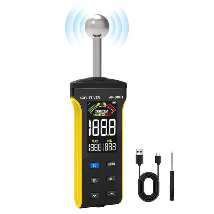 Miernik wilgotności Betonu Drewna Ścian HoldPeak HP-5000T