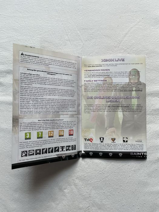 Capa e manual Saints Row The Third - Xbox 360 [Envio grátis]