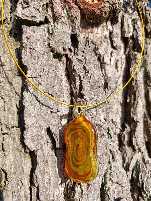 Szkło weneckie naszyjnik