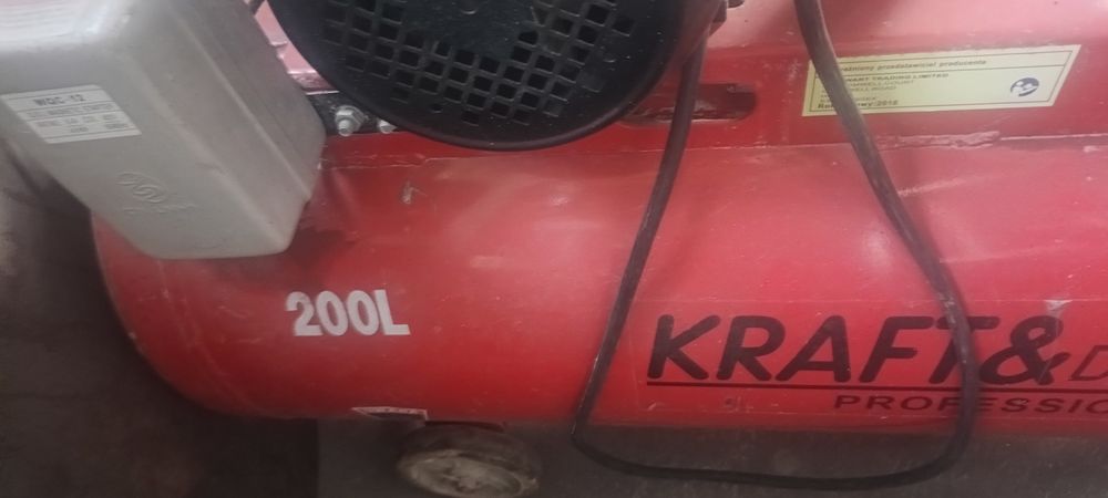 Kompresor 200L 400V 720L/min Kraft&Dele KD408