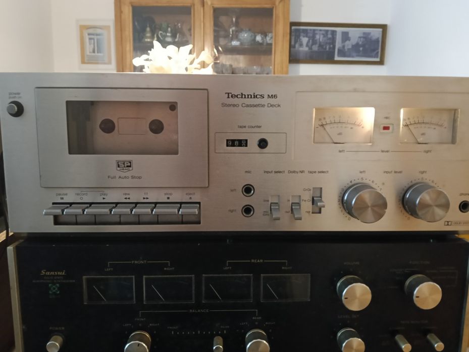 Amplificadores K7 Reverb Sansui e Technics