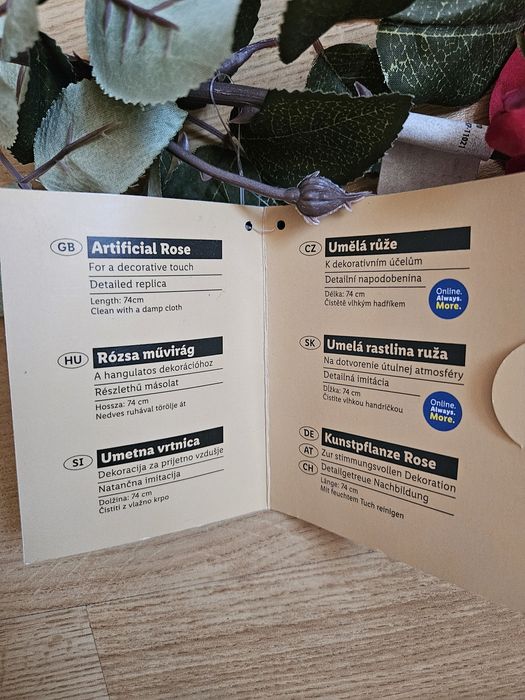 Sztuczna Róża LIVARNO home 74 cm
