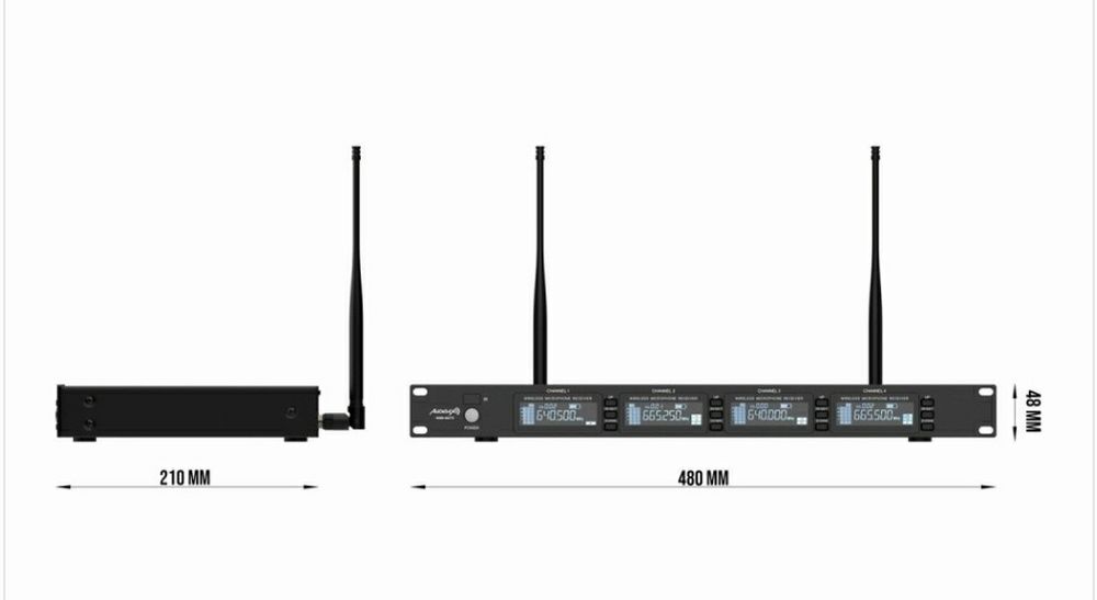 Sistema de microfones de conferência sem fios profissional