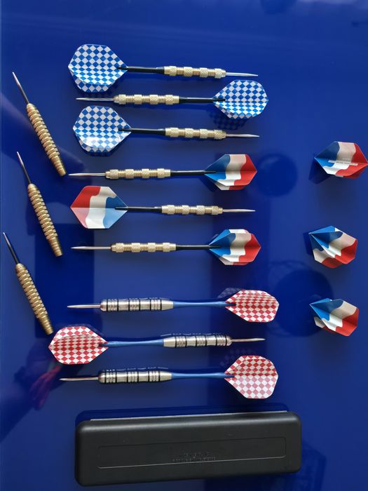 Dardos setas conjunto completo 9 unidades