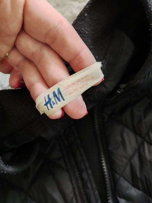 Kurtka bomberka czarna H&M roz. 152 chłopiec