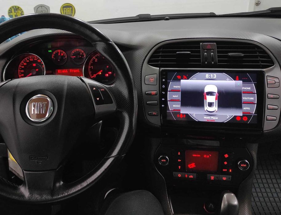 (NOVO) Rádio 2DIN • FIAT • Bravo (2006 a 2016) • 4+32GB • Android GPS