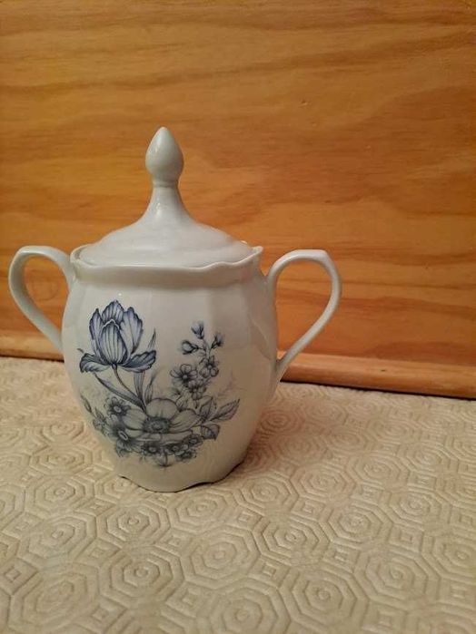 Serviço de chá Sociedade Porcelanas Coimbra 12 peças