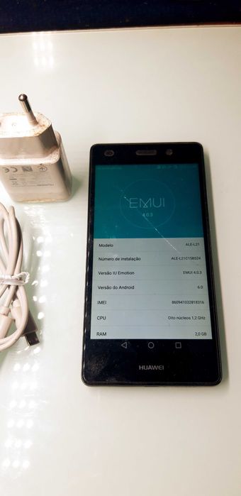 Telemóvel Huawei ale-l21 usado ler discrição..