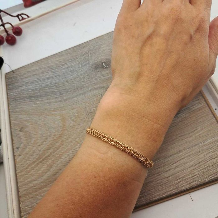 ‼Золотой браслет 3,85 гр 17 см Золото 585 Золотий браслет Новий