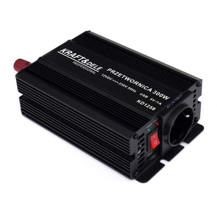 KRAFT&DELE Przetwornica Prądu Samochodowa CZYSTY SINUS 12v 230v KD1258