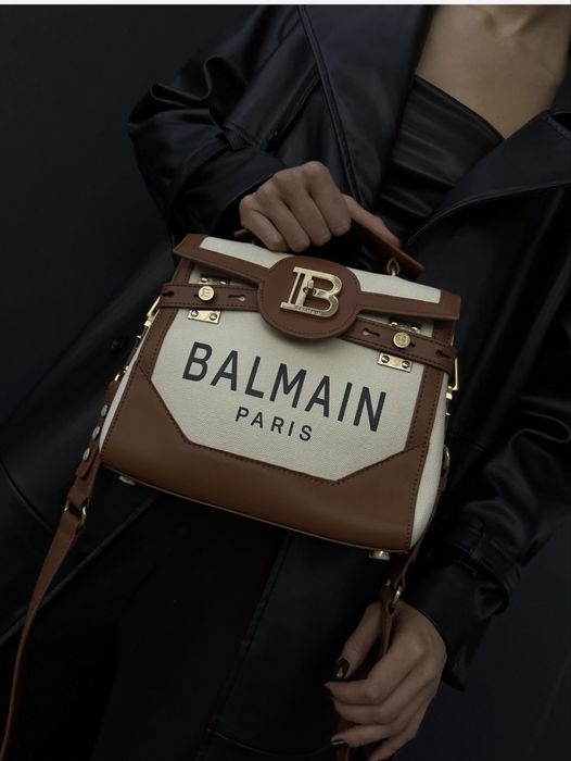 Жіноча сумка Balmain B-Buzz 23 (Canvas & Leather)