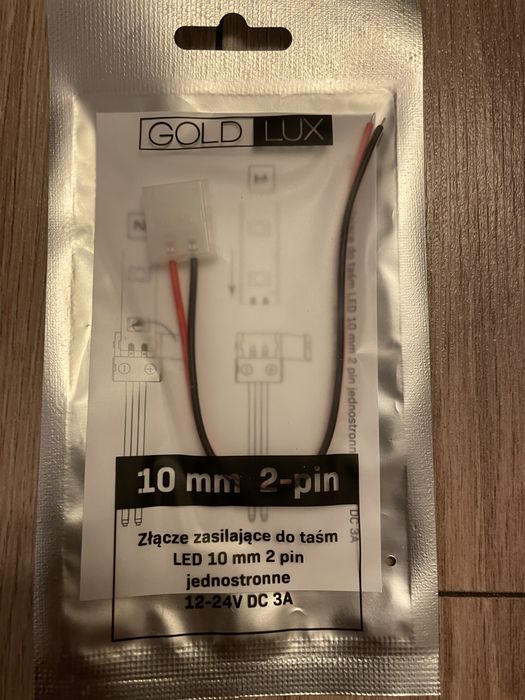 Złącze zasilające do taśmy led