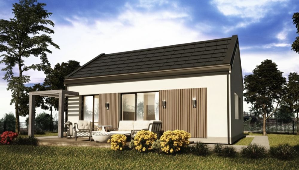 Dom SIP 70m2  parterowy 2026 | panele sip  | Wyjątkowy design