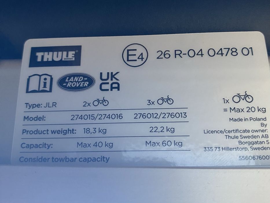 Bagażnik rowerowy Thule