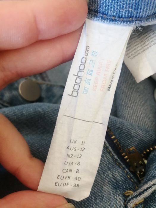 Boohoo блакитні шорти мом