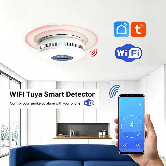 Датчик чадного газу (CO) та диму з WiFi