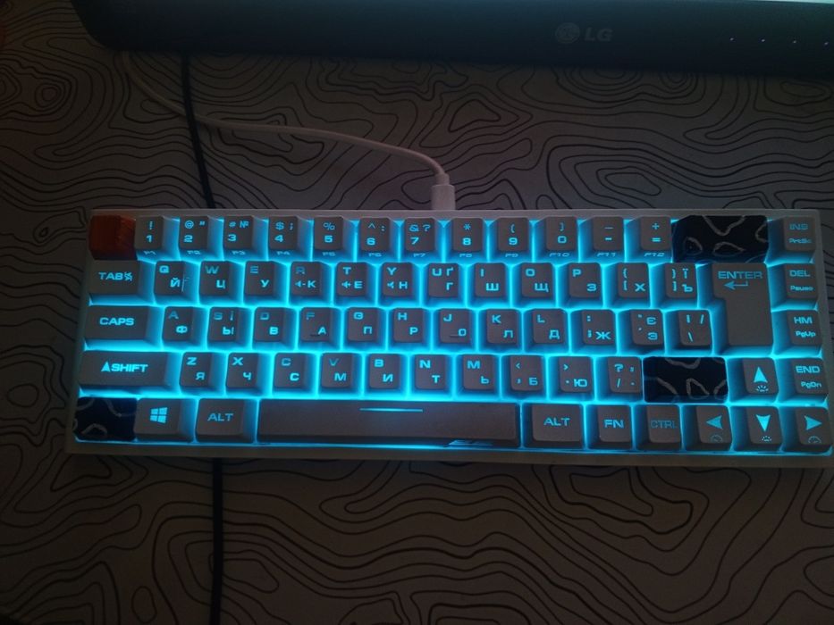 клавіатура 2E Gaming KG360 RGB WL White