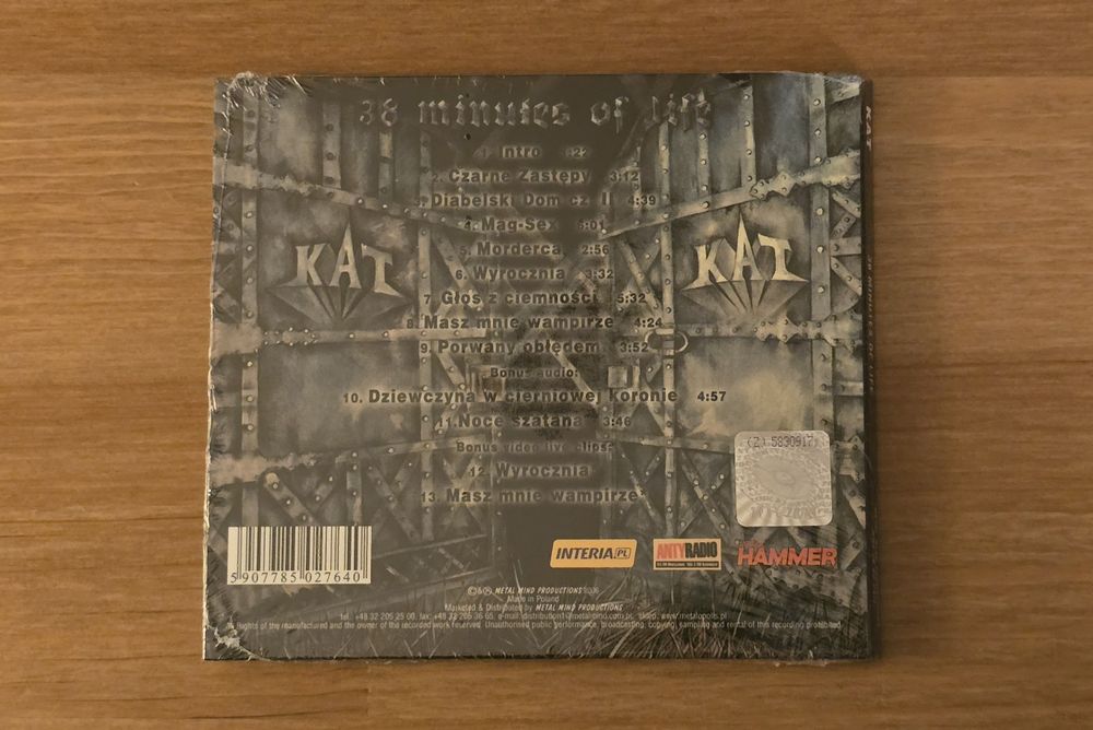 KAT 38 Minutes Of Life CD *NOWA* 2006 Digipak Folia Sticker MMP Video