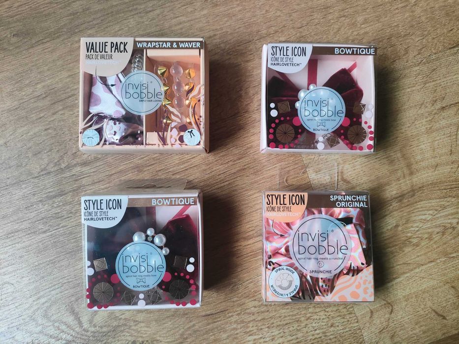 invisibobble gumki do włosów, kokardy