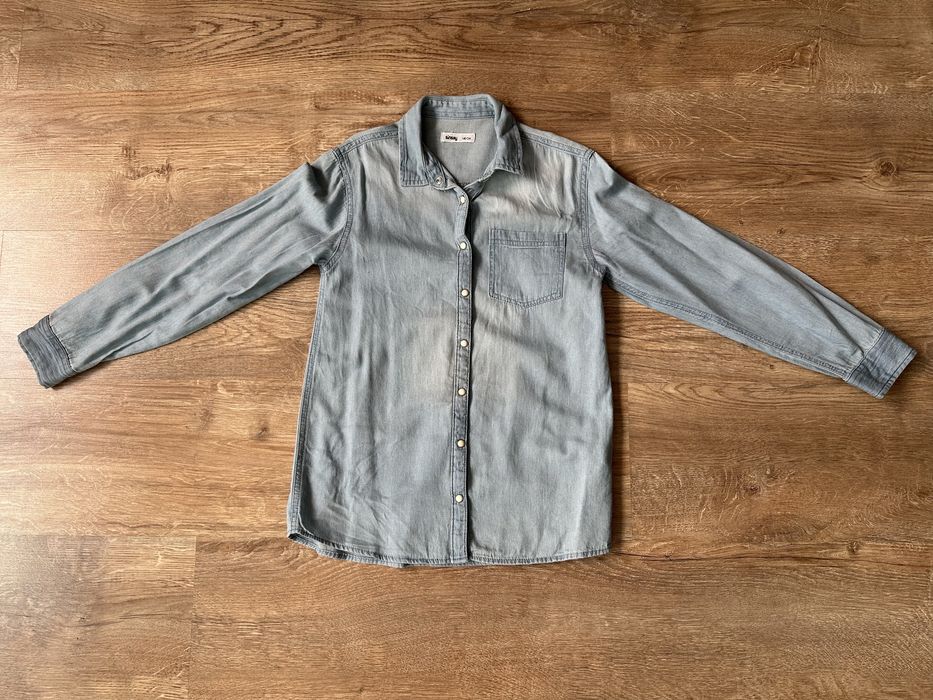 Sinsay koszula jeansowa 140 jeans koszulka bluza