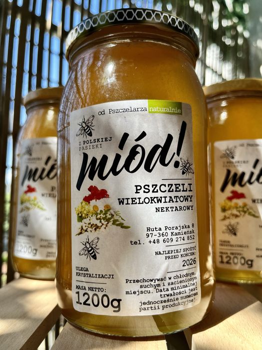 Świeży miód wielokwiatowy