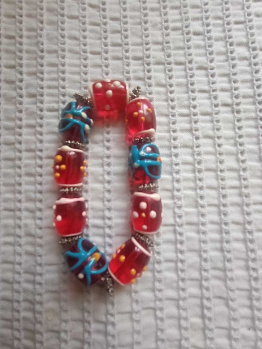2 pulseiras vidro de Murano