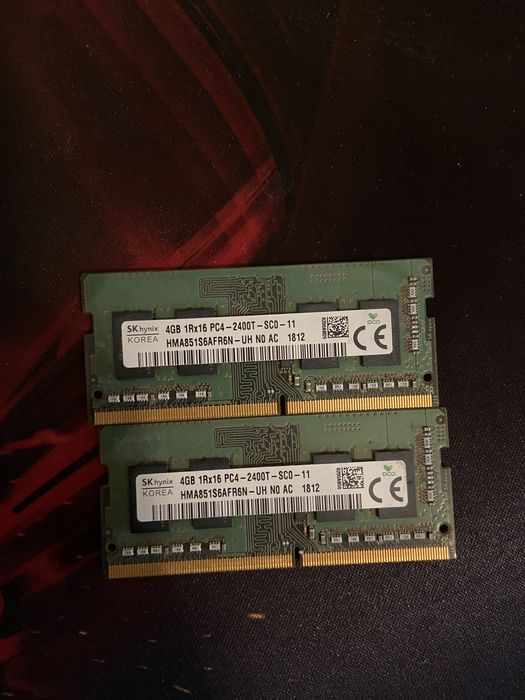 Оперативна пам’ять для ноутбука DDR4 2x4GB 2400Mhz