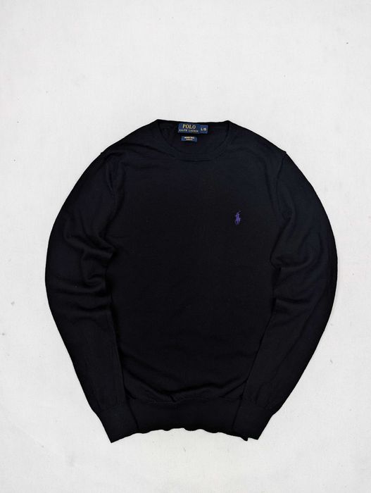 Polo Ralph Lauren czarny sweter 100% wełna M