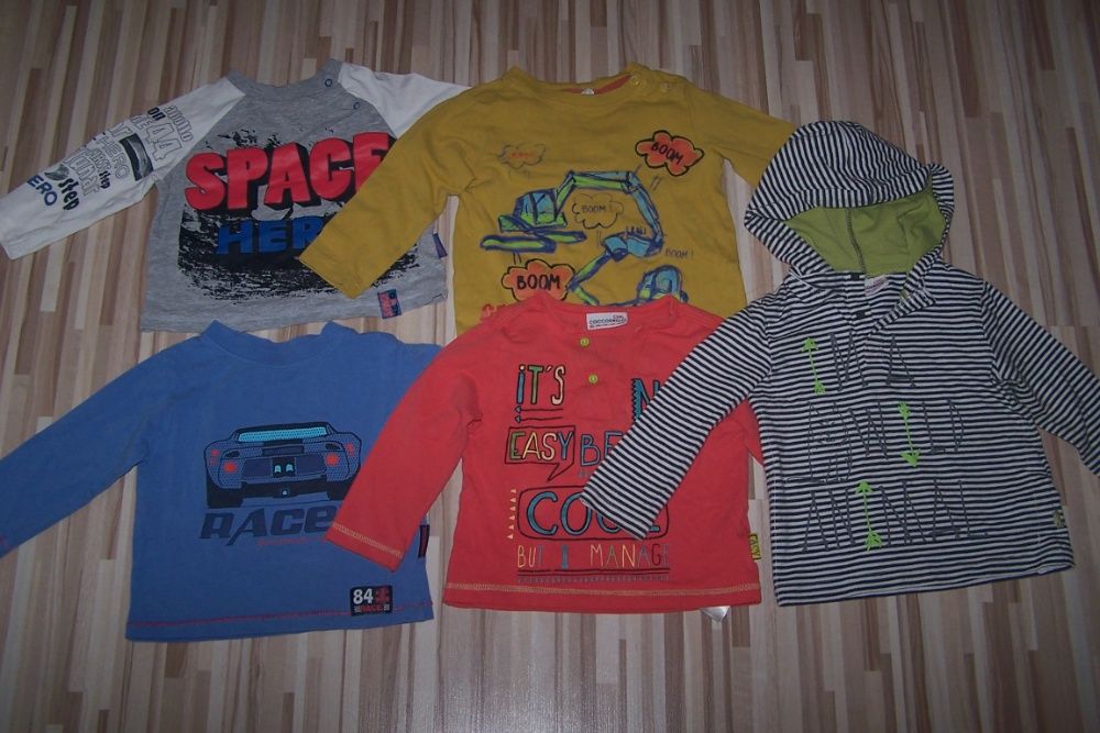 Bluzka koszulka Coccodrillo 80 5szt