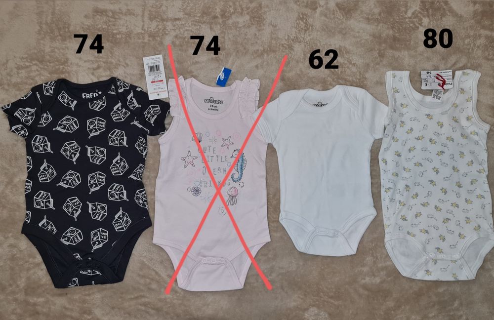 Боді дитяче, нове, бавовна, розміри на фото