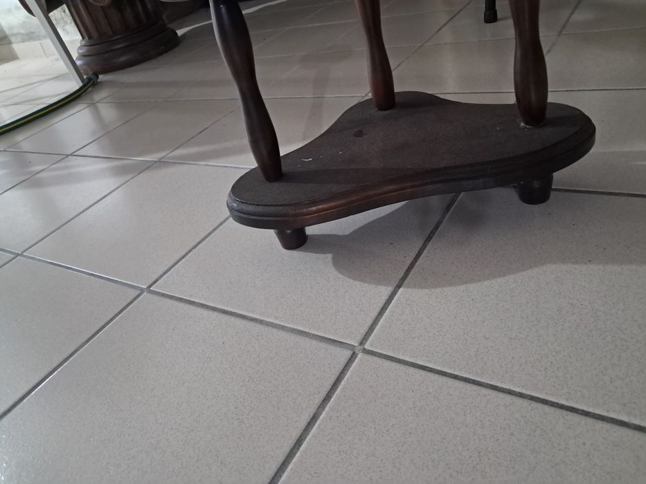 Suporte madeira velas