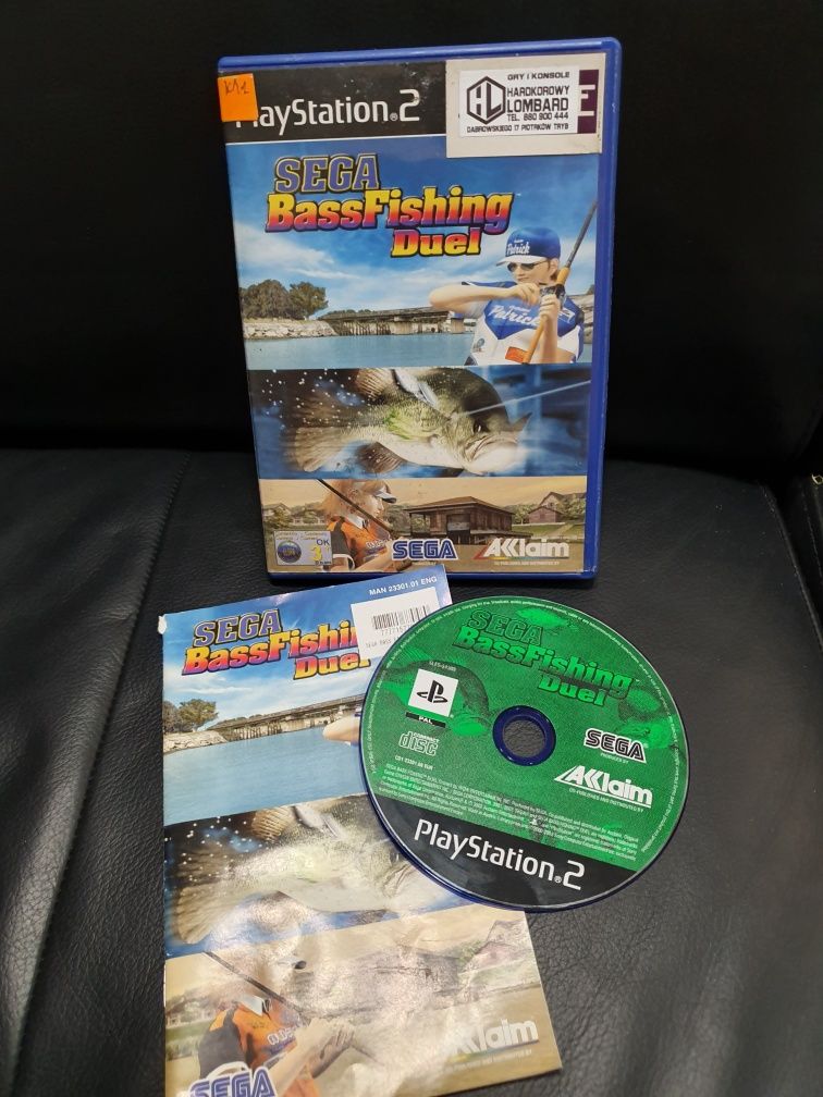 Gra gry ps2 playstation 2 SEGA Bass Fishing Duel unikat Piotrków  Trybunalski •