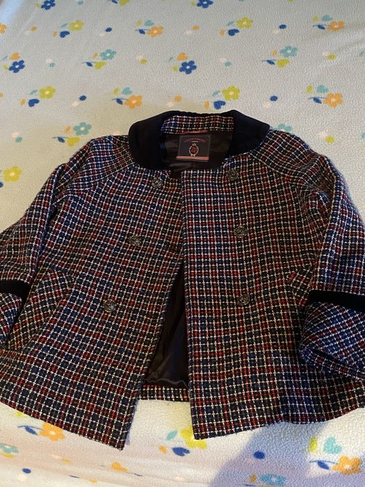 Casaco Curto tipo Tweed Lion Of Porsches