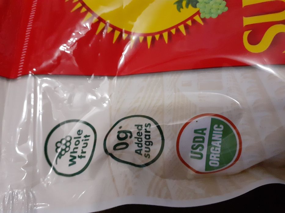 Rodzynki organiczne ze słonecznej Kaliforni, 900g.