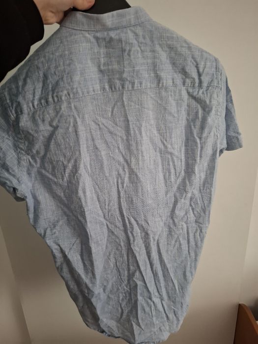 Męska koszula lniana – 97% len, 3% elastan