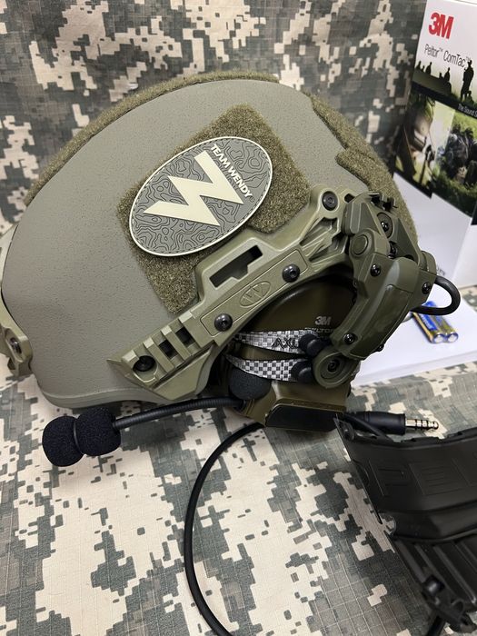 Тактичні навушники військові активні 3M PELTOR ComTac™ XPI + кріплення