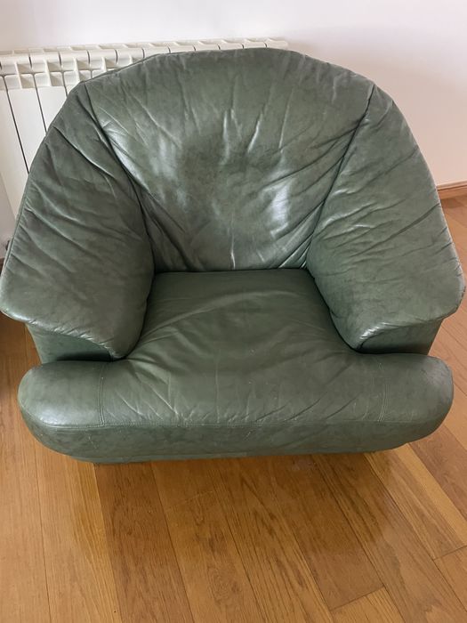 Sofas em Pele verde