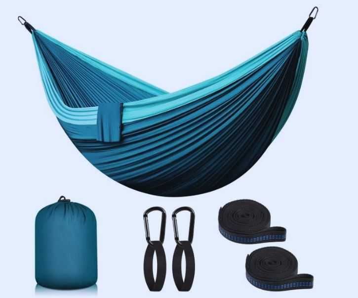 Hamak turystyczny ultralekki 300x200 cm, nośność 300 kg, z pokrowcem