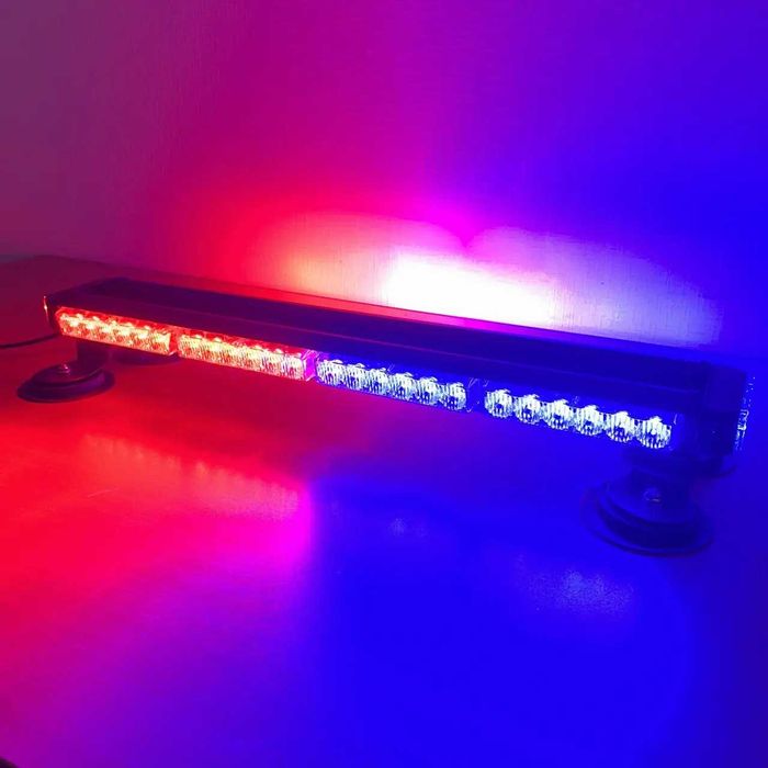 Стробоскоп-мигалка на дах Балка LED 70см, 12/24v синій червоний