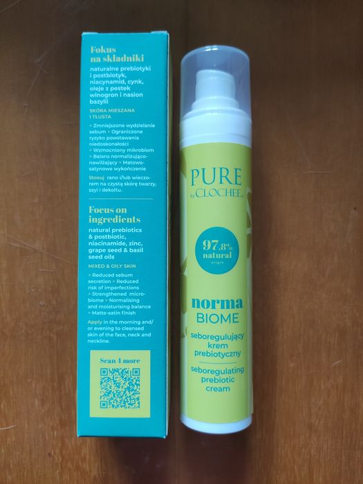 Pure by Clochee Seboregulujący krem prebiotyczny