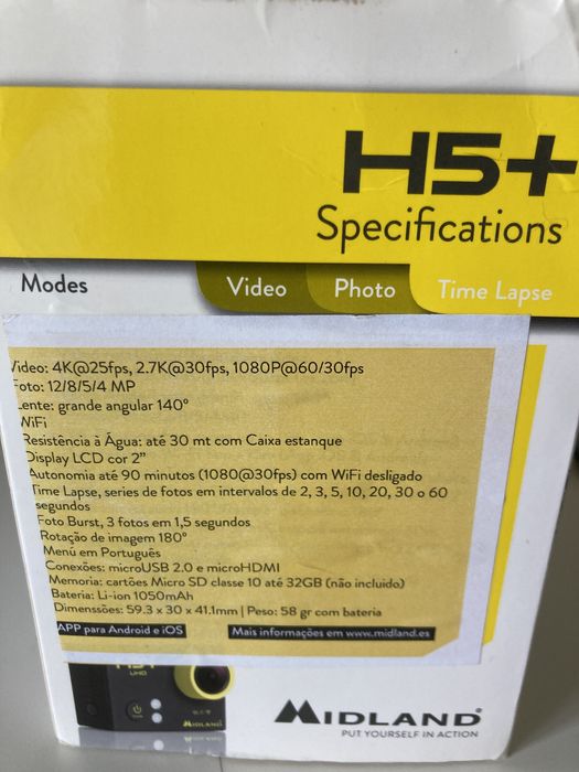 H5+ UHD Action Cam64354216213123122