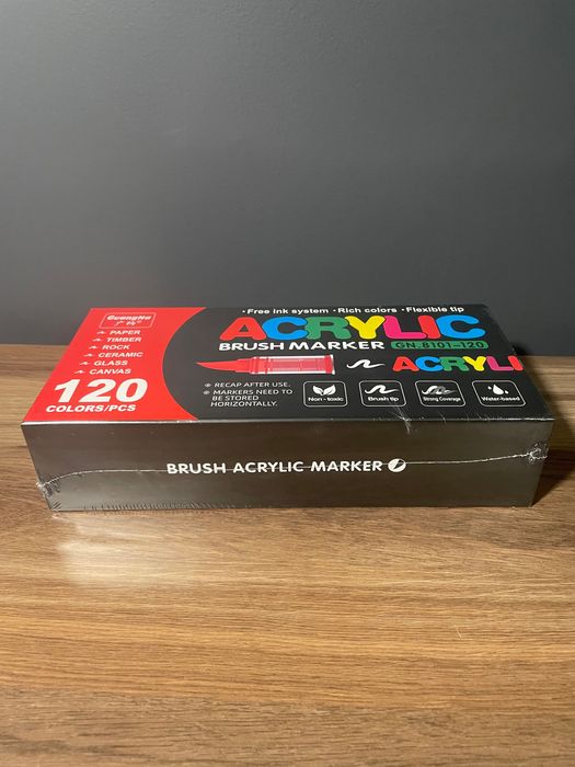 Markery akrylowe GuangNa – 120 kolorów Ostatnie sztuki!