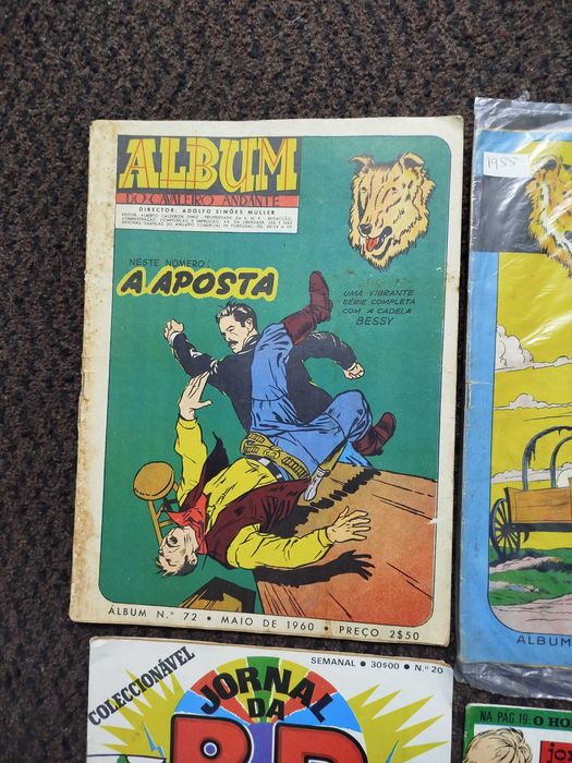 Lote de 4 Revistas de Banda Desenhada antigas