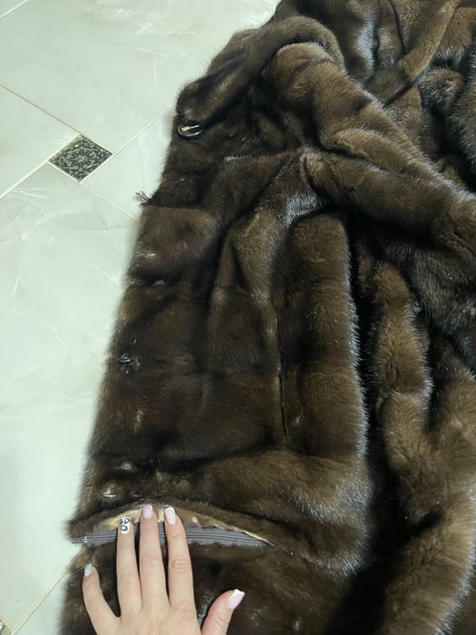 Норкова шуба натуральна