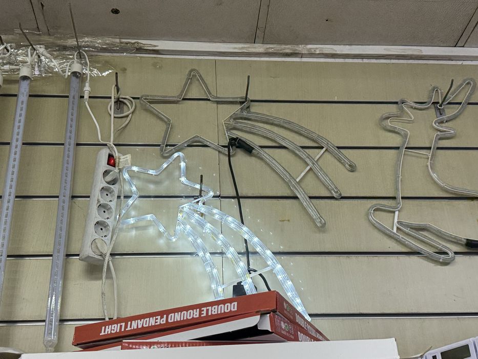 Luzes de natal em figuras