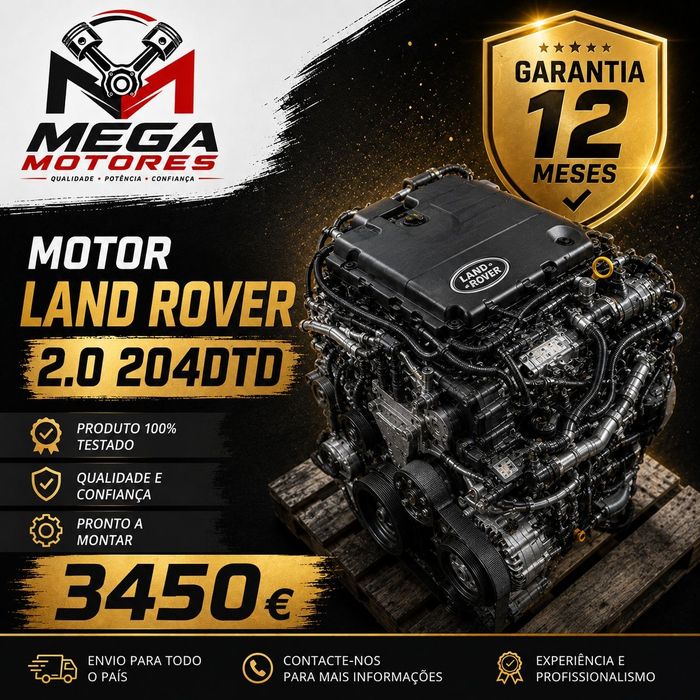 Motor Land Rover 2.0 204DTD Garantia 12 Meses