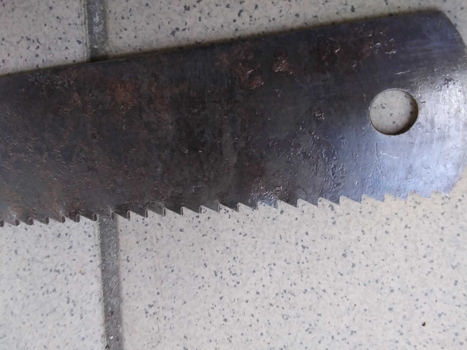 Stara szeroka piła do drewna brzeszczot do drzew 30 cm z PRL piłowania
