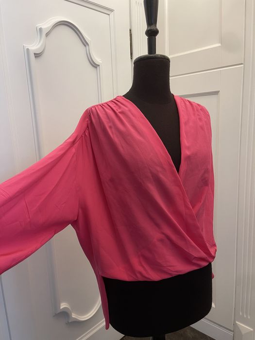 MISSONI piękna bluzka, fuksja, 100% jedwab