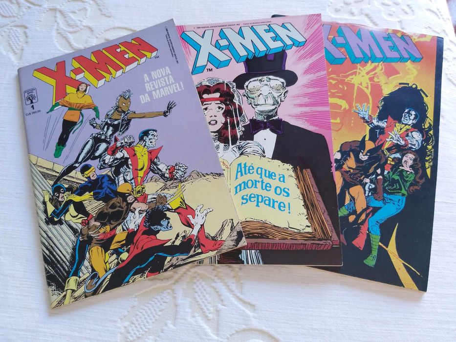 3 revistas X-Men da editora Abril