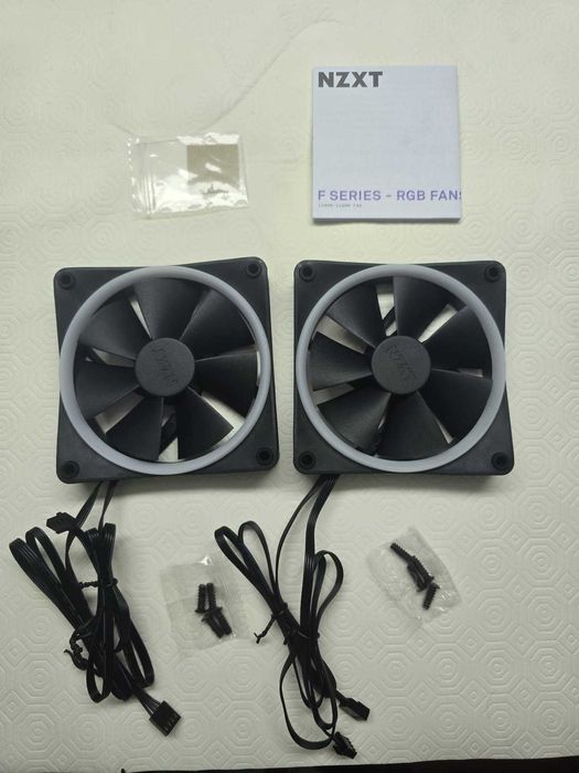 Pair of NZXT F120 RGB 120mm Fans (New)64170845396097120